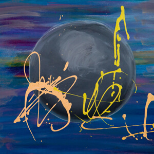 Eclipse. 40x60, Acrylic, canvas, 2020